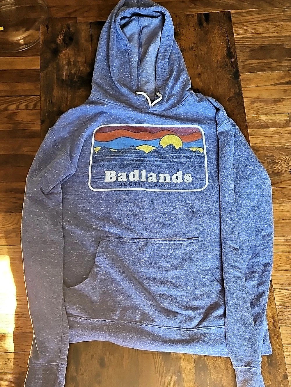Delta Apparel Badlands Graphic Hoodie Size Medium